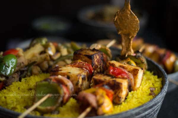 Paneer Tikka Sizzler 